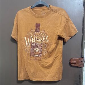 Whiskey Graphic Women’s  T-Shirt - Brown Size XS